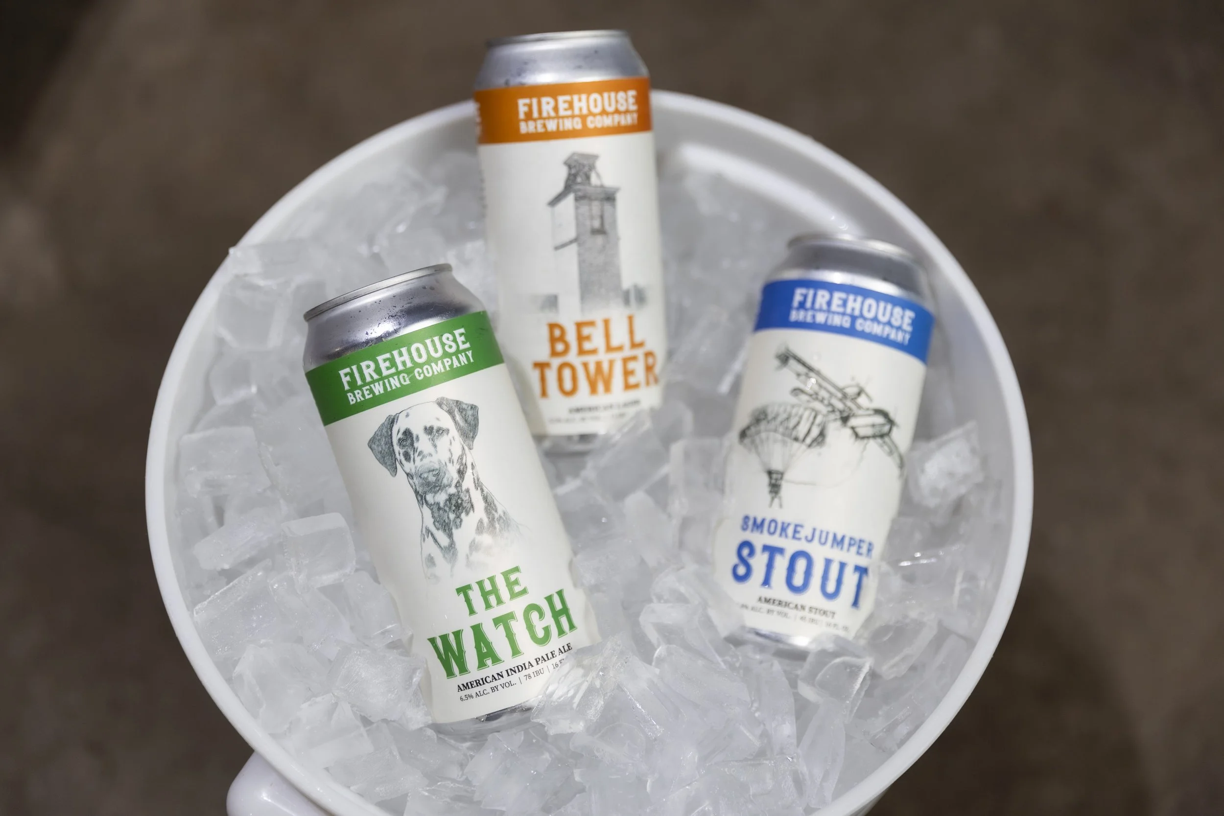 Firehouse Brewing Company Beer Cans