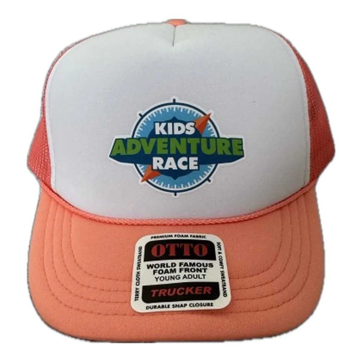 Kids Adventure Race Coral Rope Foam Trucker Hat