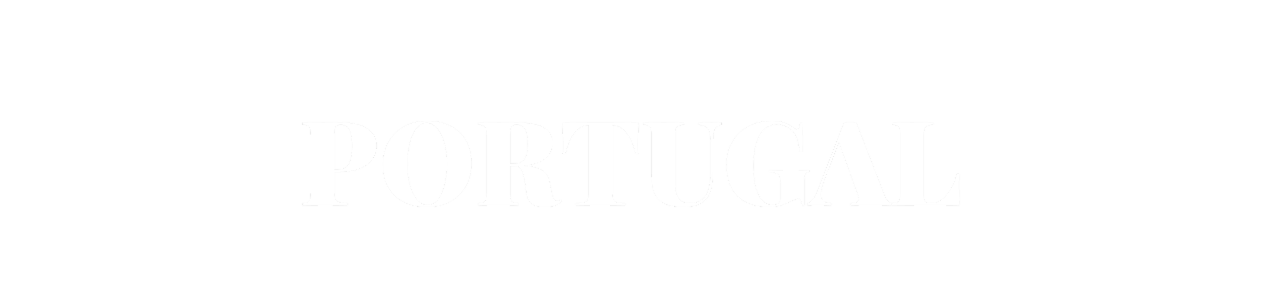 Black text that reads 'PORTUGAL' in a serif font on a white background.