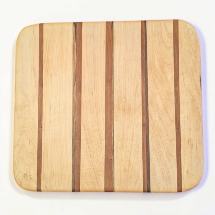 Artisan Multi-Tone Striped Cutting Board