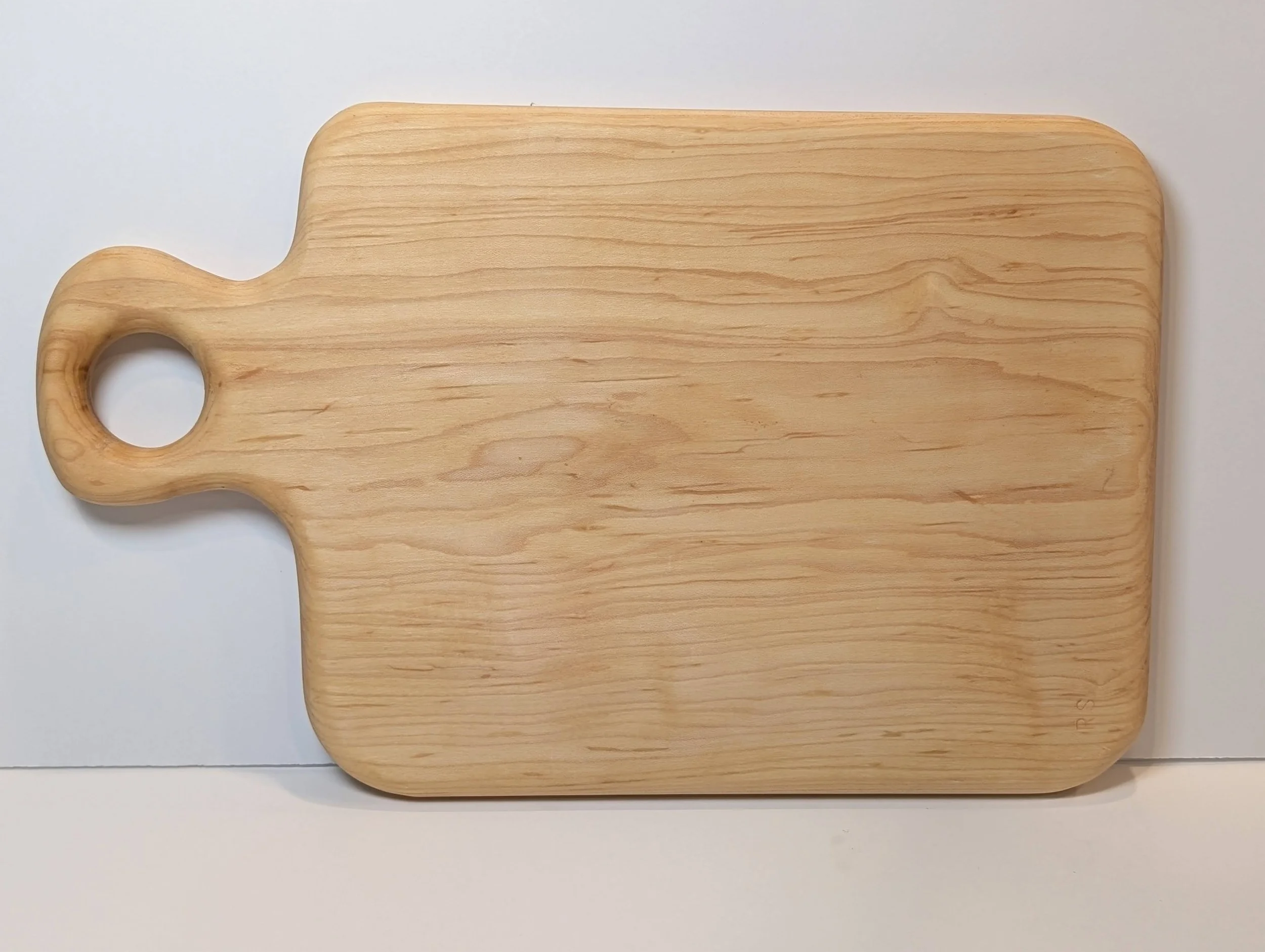 Hardwood Cutting Board with Donut Handle