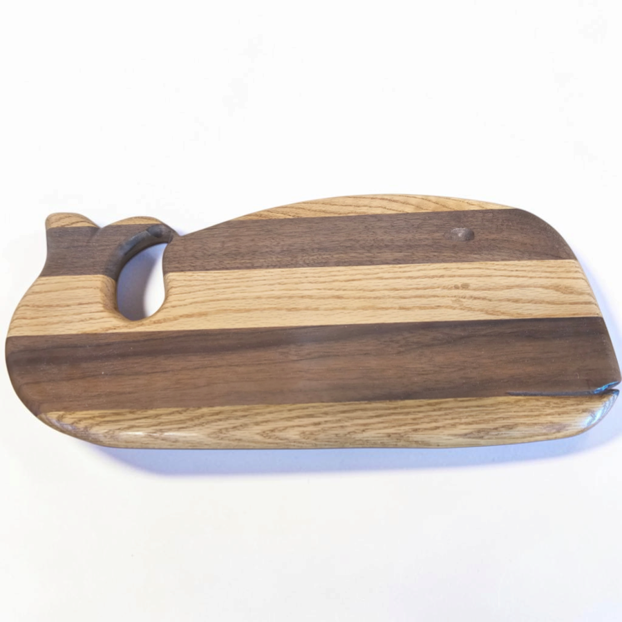 Whimsical Whale Hardwood Cutting Board