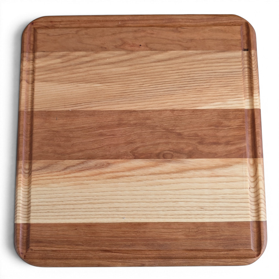 Hardwood Cutting Board with Drip Channel