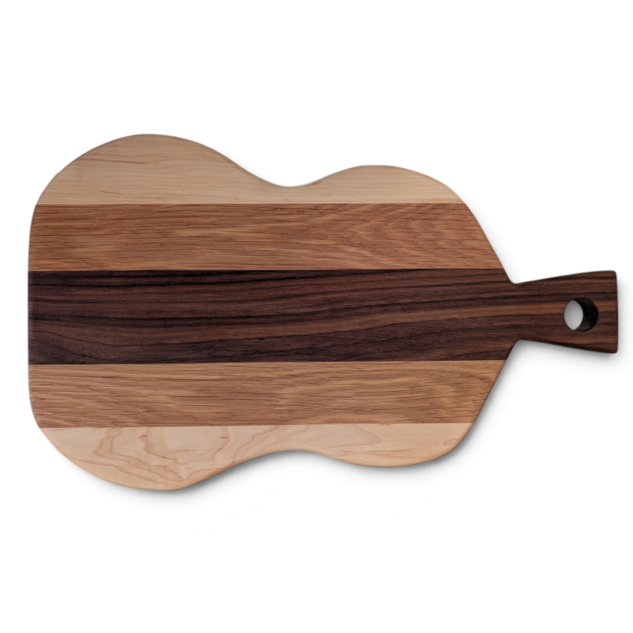 Guitar-Inspired Wood Cutting Board