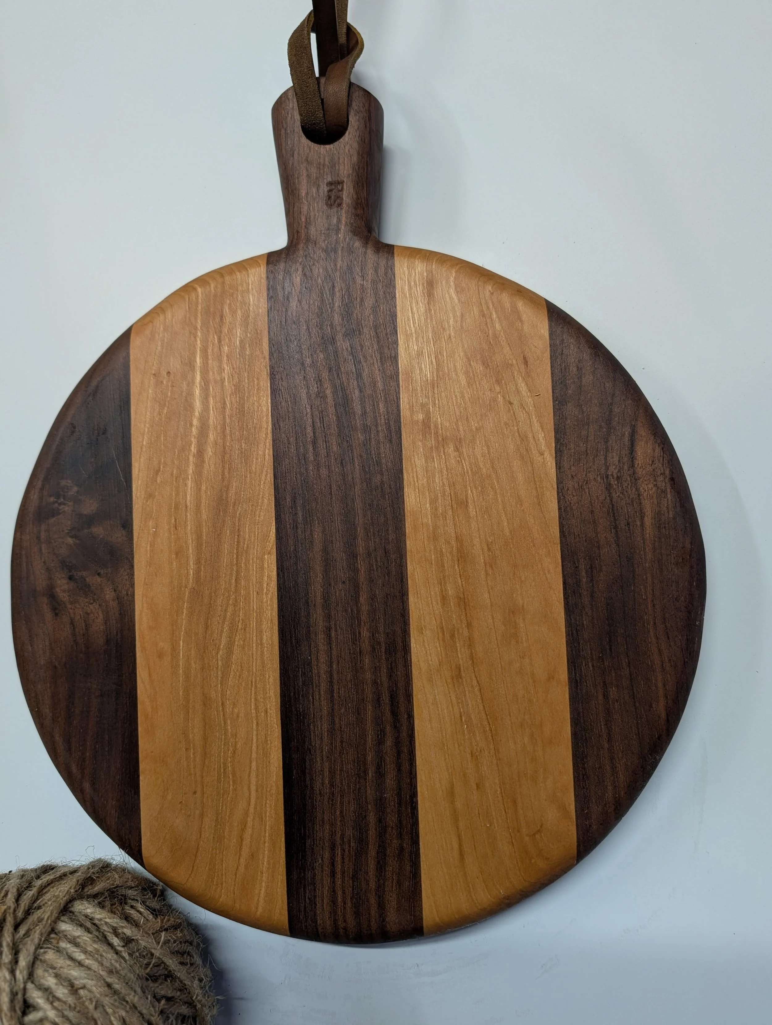 Artisan Walnut & Cherry Wood Serving Board