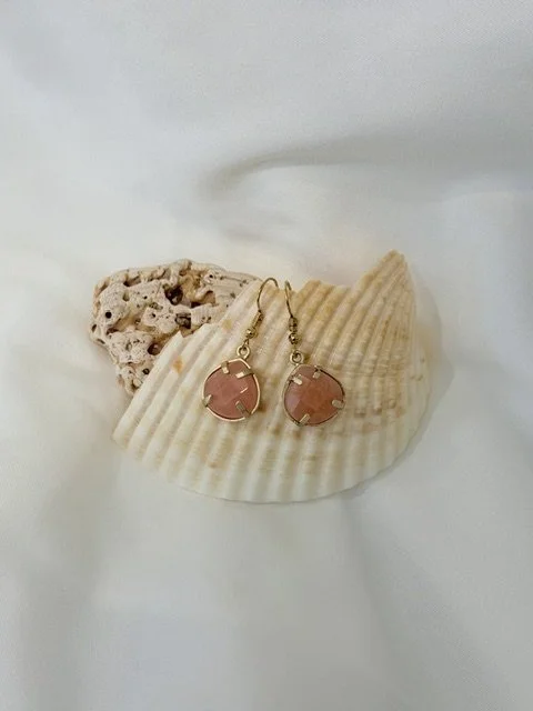Simple Coral Earrings