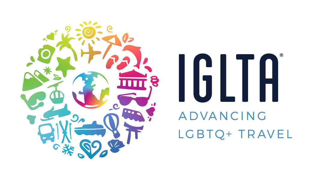 International LGBTQ+ Travel Association member logo.