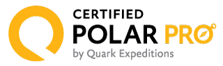 Quark Expeditions Certified Polar Pro badge.