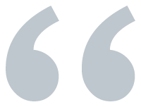 Closing quotation mark icon in light blue color