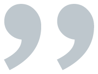 Closing quotation mark icon in light blue color