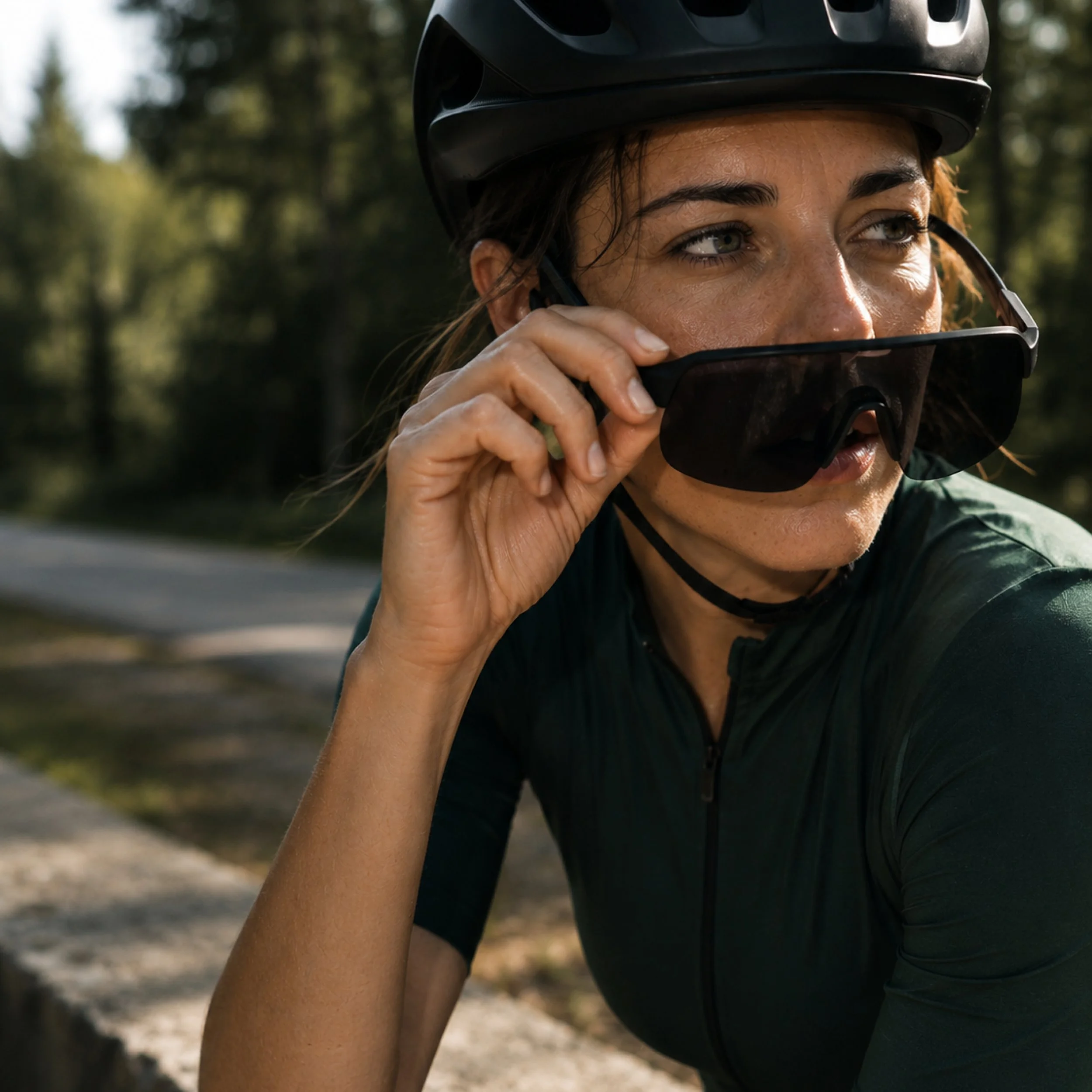 Portrait d'une cycliste PLATO