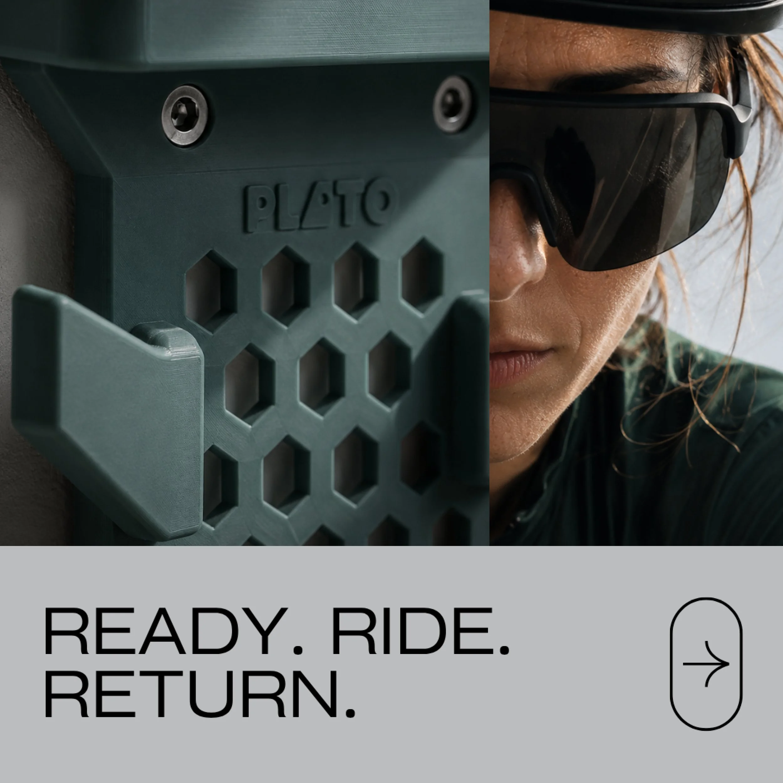 Ready. Ride. Return. PLATO