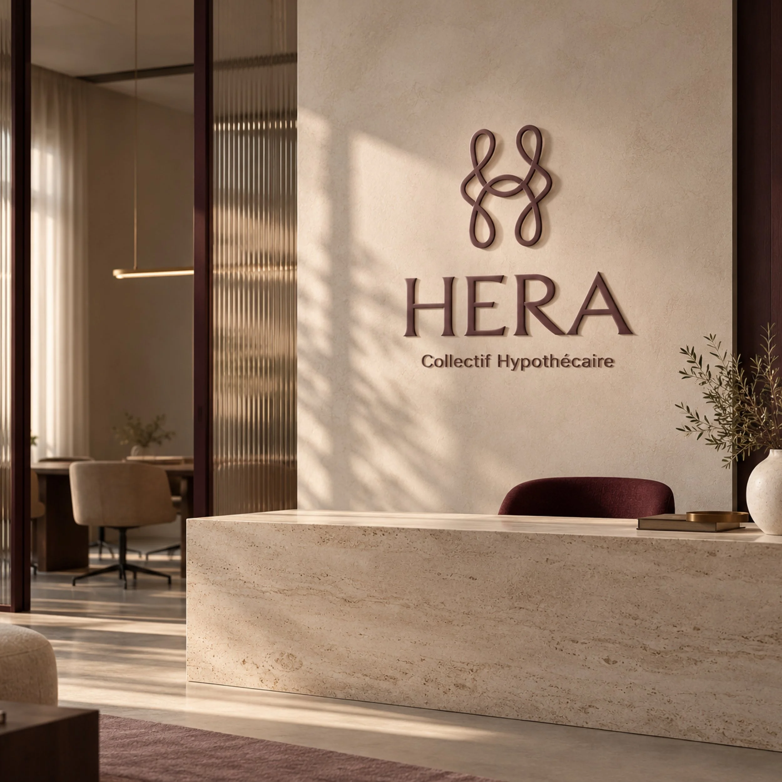 Logo HERA en bureau