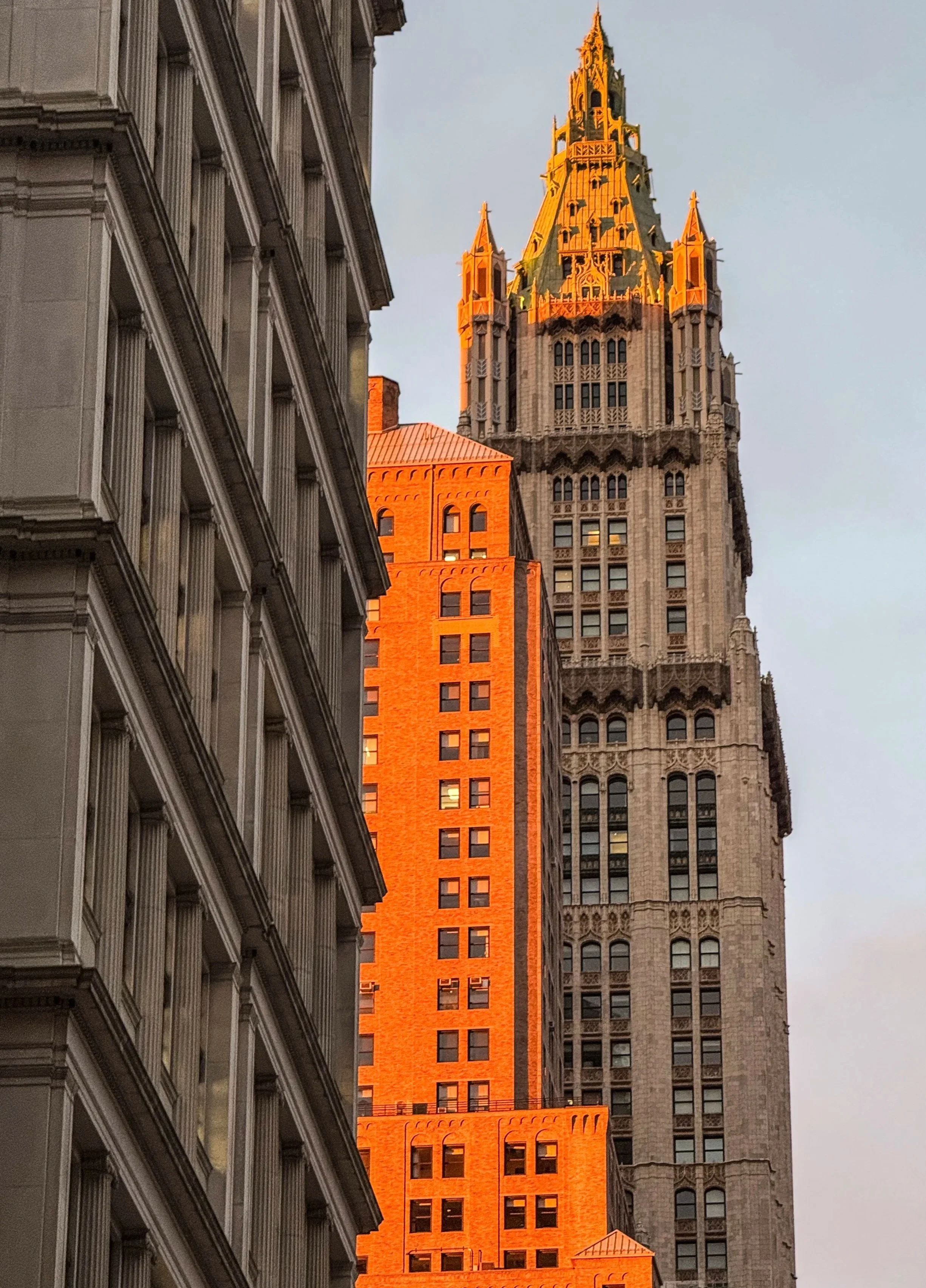 Sunset in FiDi, Manhattan