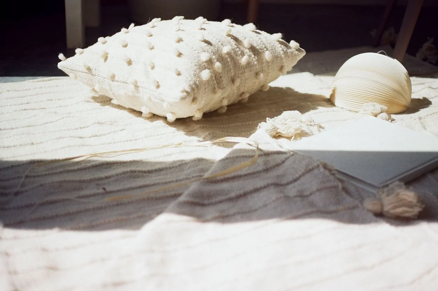 Artist Alyson Fox photographed Mexchic Mexican textile collection in Austin Texas