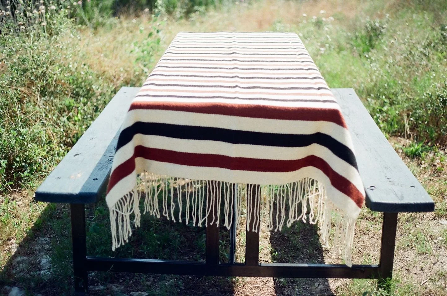 Artist Alyson Fox photographed Mexchic Mexican textile collection in Austin Texas