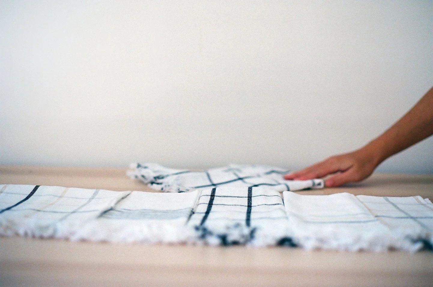 Artist Alyson Fox photographed Mexchic Mexican textile collection in Austin Texas
