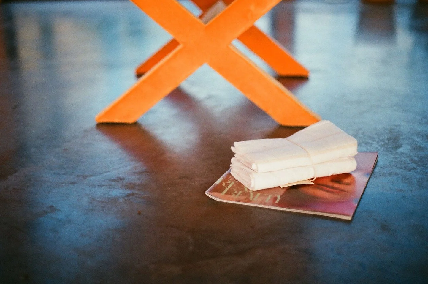 Artist Alyson Fox photographed Mexchic Mexican textile collection in Austin Texas