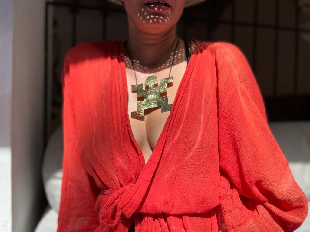 Brass jewelry collection Mexchic taxco mexico oaxaca mexican design warrior Colombian craft butterfly iconography traditional design fashion mexico