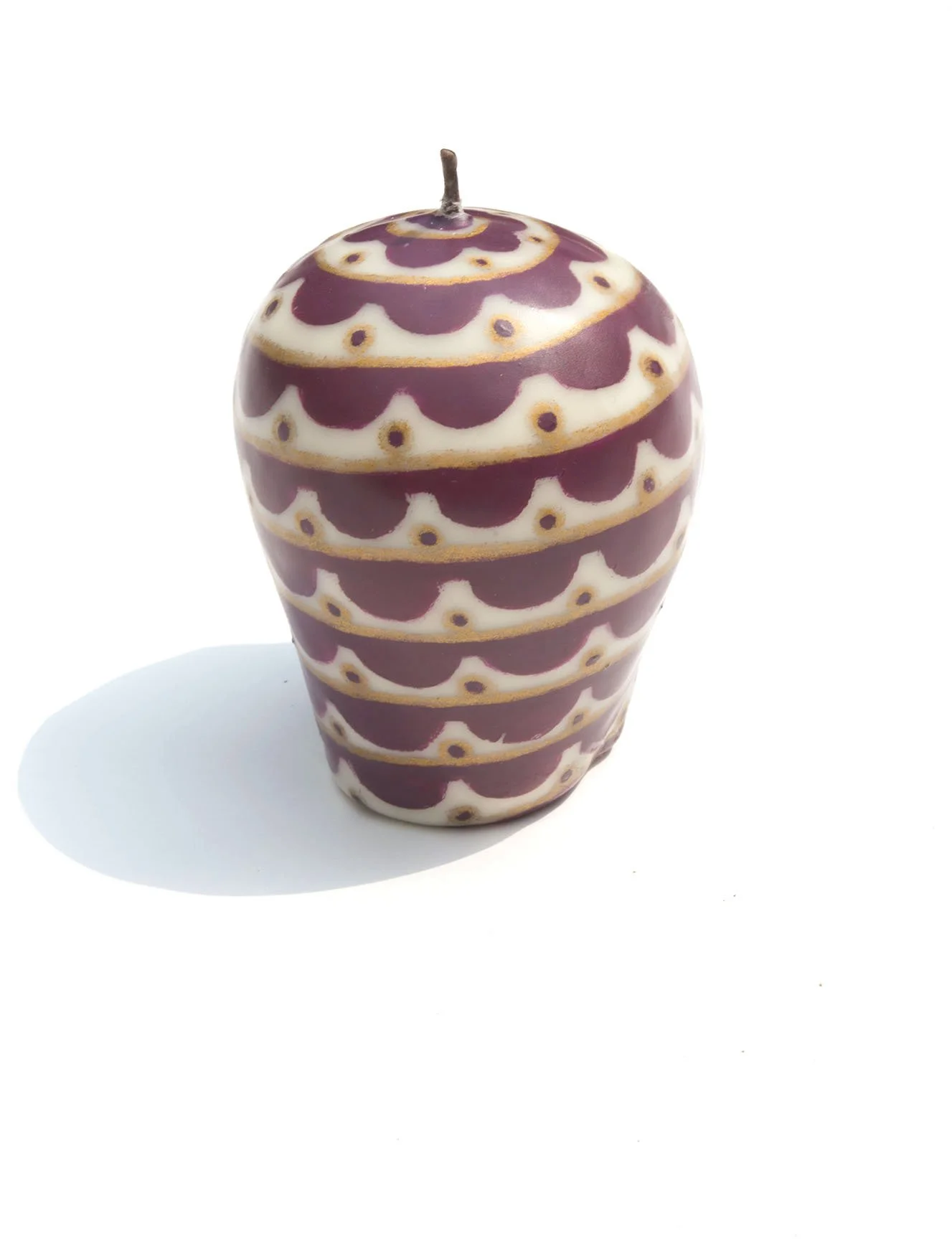 wax paraffin candle mexico artisan toluca hand dipped hand painted collaboration iconography aztec body painting puebla talavera pottery blue white floral burgundy pop art contemporary craft codex prehispanic mexchic