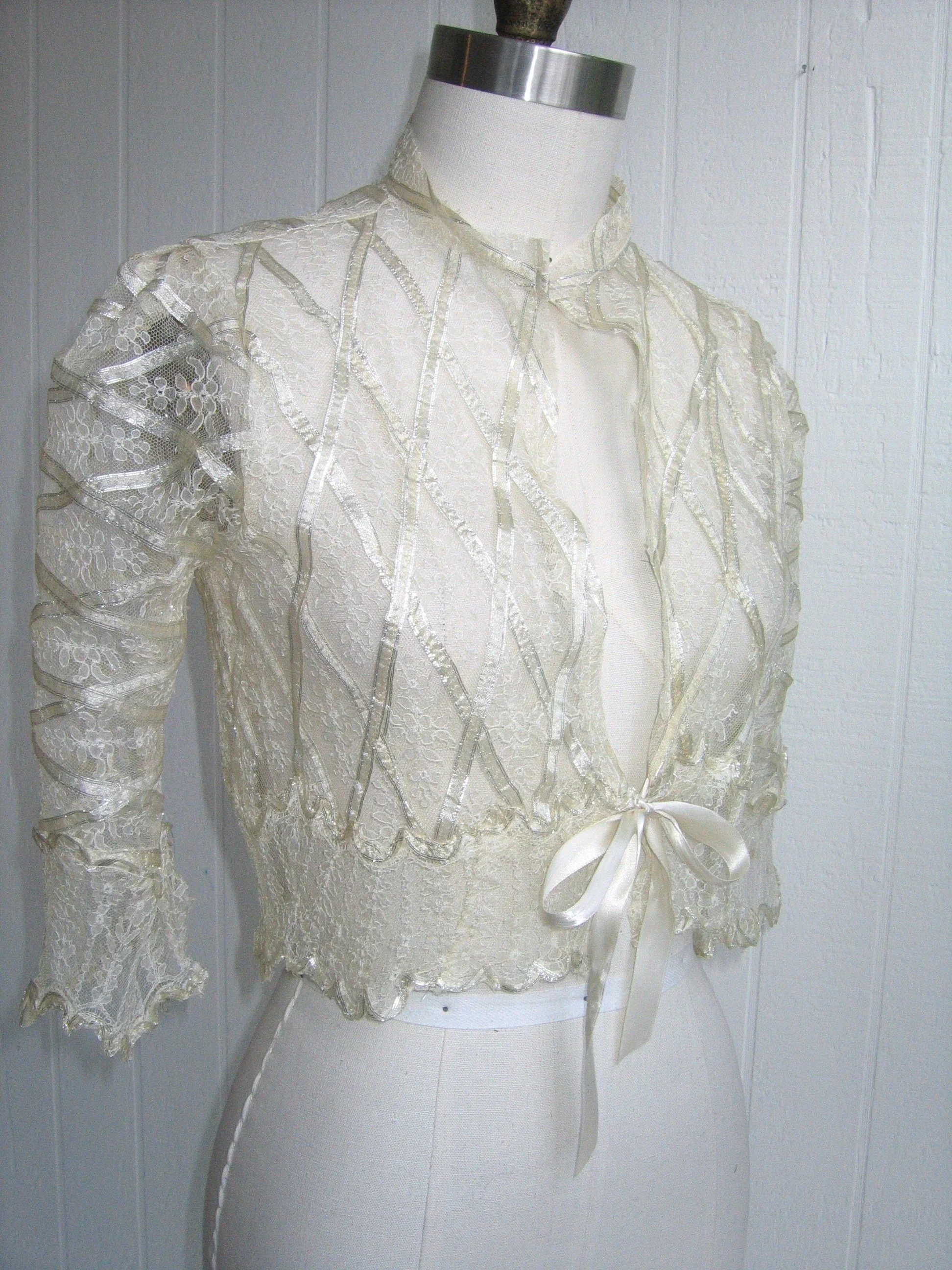 josephine antique lace jacket front.jpg