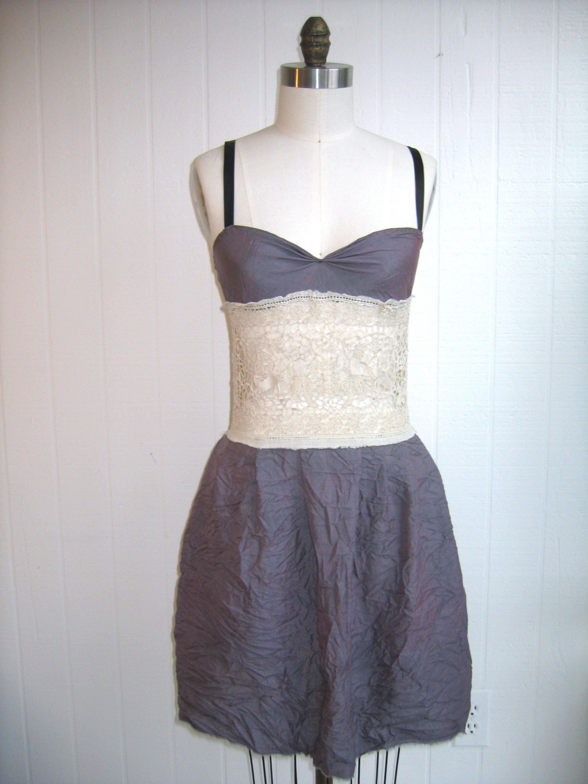 isle wrinkle silk dress crochet midriff front.jpg