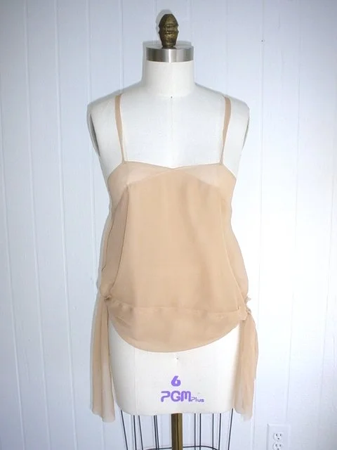 ami silk chiffon top front.jpg