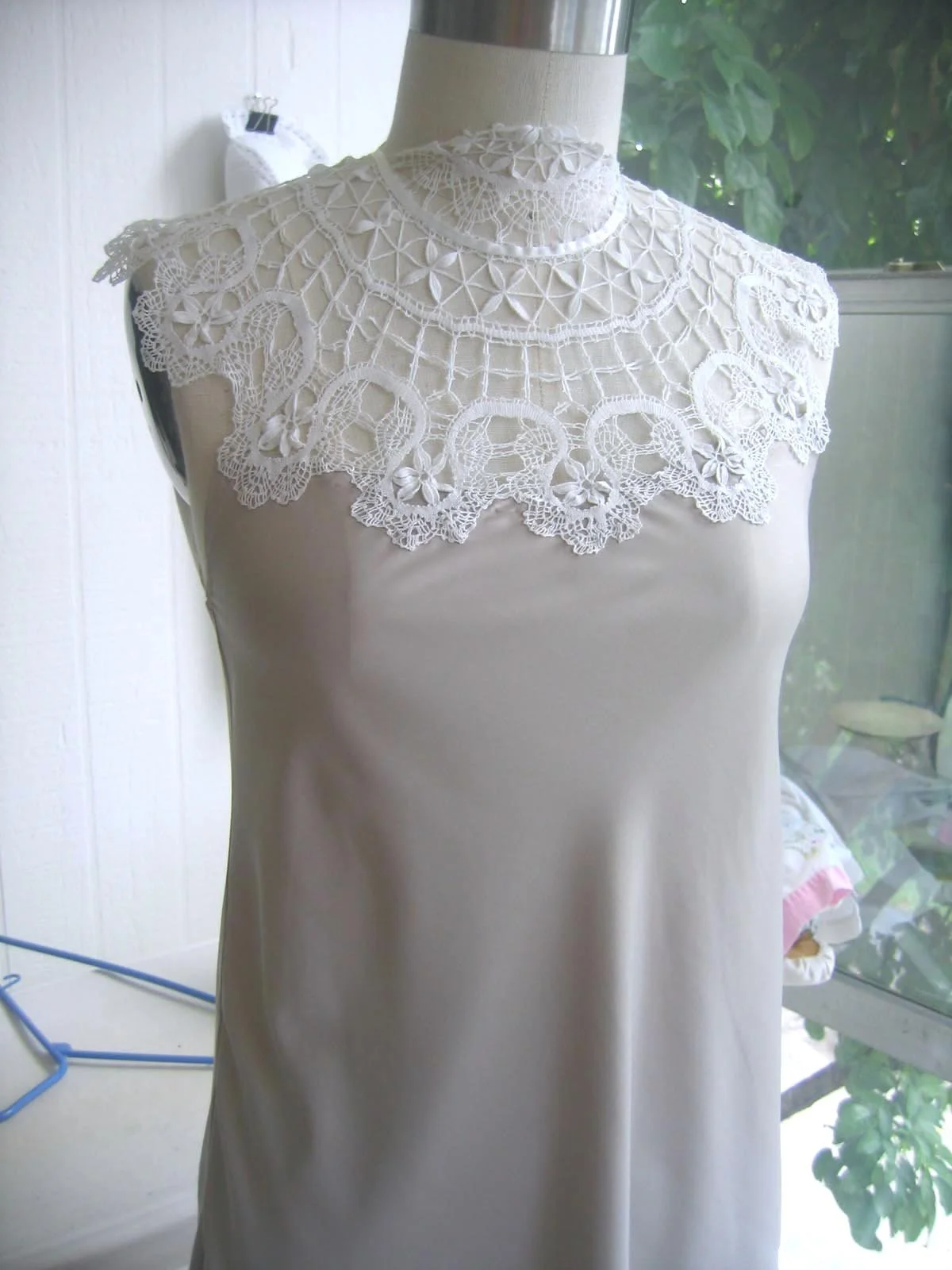 polly mini dress with white crochet front detail.jpg