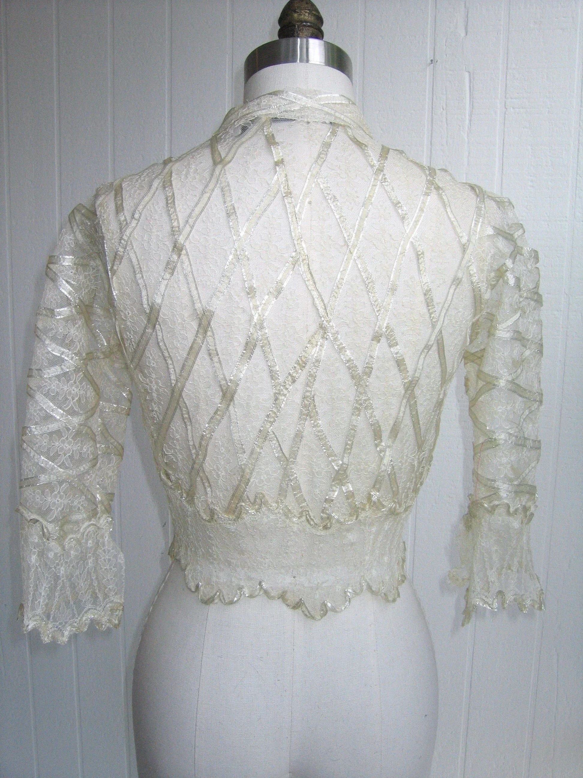 josephine antique lace jacket back.jpg