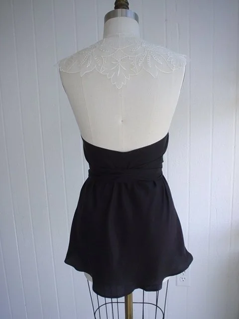polly black silk top lace neck  back.jpg