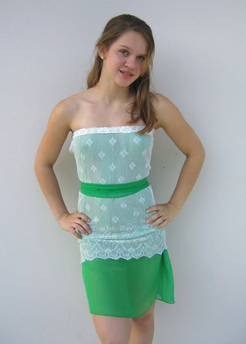 reversable lace dress with green silk.JPG