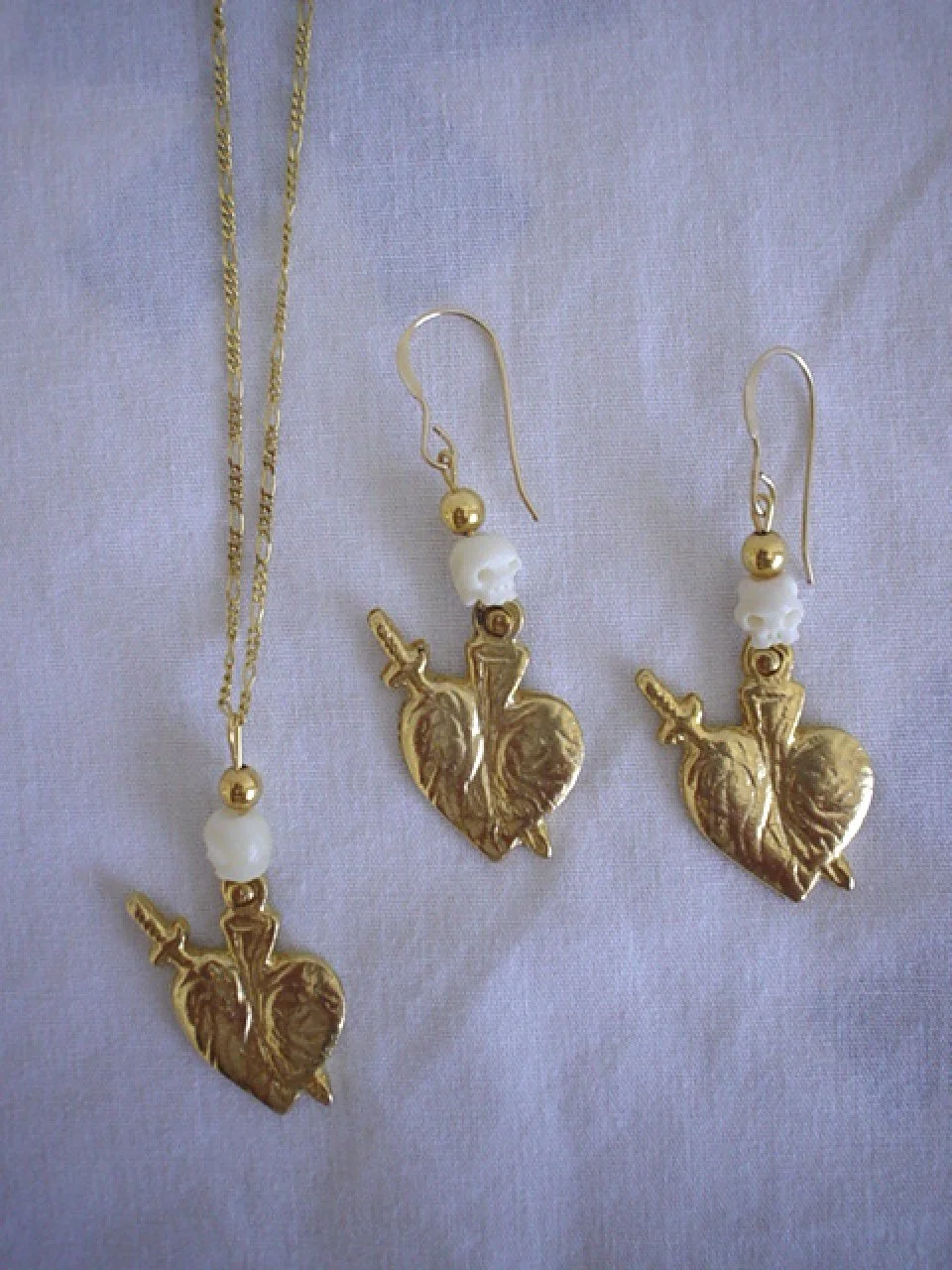 Eternal Love and Life Milagros Earrings and Necklace.jpg
