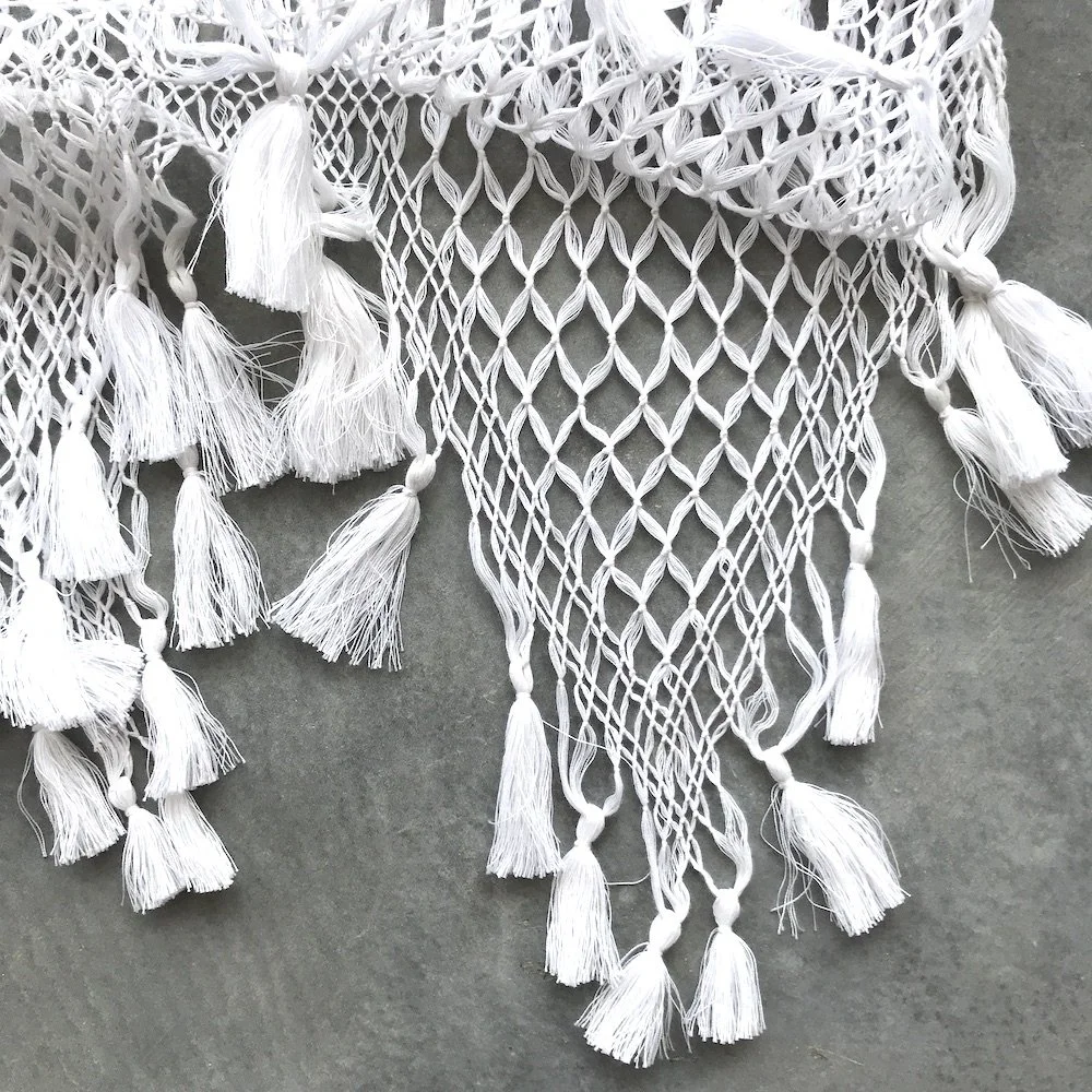 handwoven craft cotton embroidery macrame fringe rebozo shawl mexico mexican oaxaca chiapas toluca tenancingo estado de mexico highend highfashion moda textiles artisan artisanal natural dyes botanical dyes