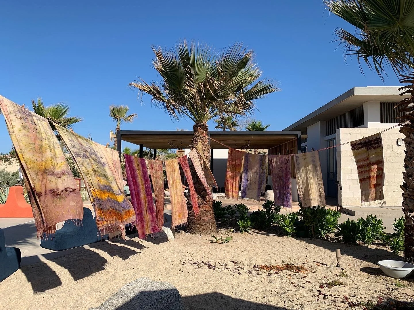 Creative flow workshops, with textile artist Christina Hattler, in her artist studio. Textile workshops, make your own contemporary textile art, with a group, family, individual. making, crafting, contemporary craft in oaxaca mexico. classes on creat