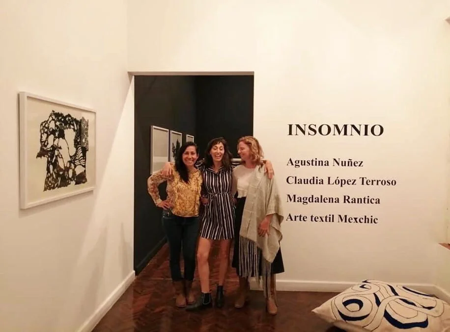 Magdalena Rantica, Augustina Nuñez, Claudia Lopez Terroso, Christina Hattler Mexchic exhibit dia de los Muertos oaxaca Mexico Galeria de arte contemporeneo Manuel Garcia Oaxaca