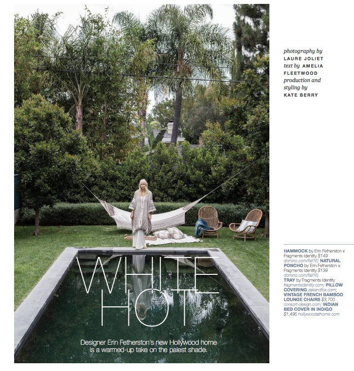 Lonny Magazine Erin Featherston home Mexchic textiles rugs pillows towels blankets home goods