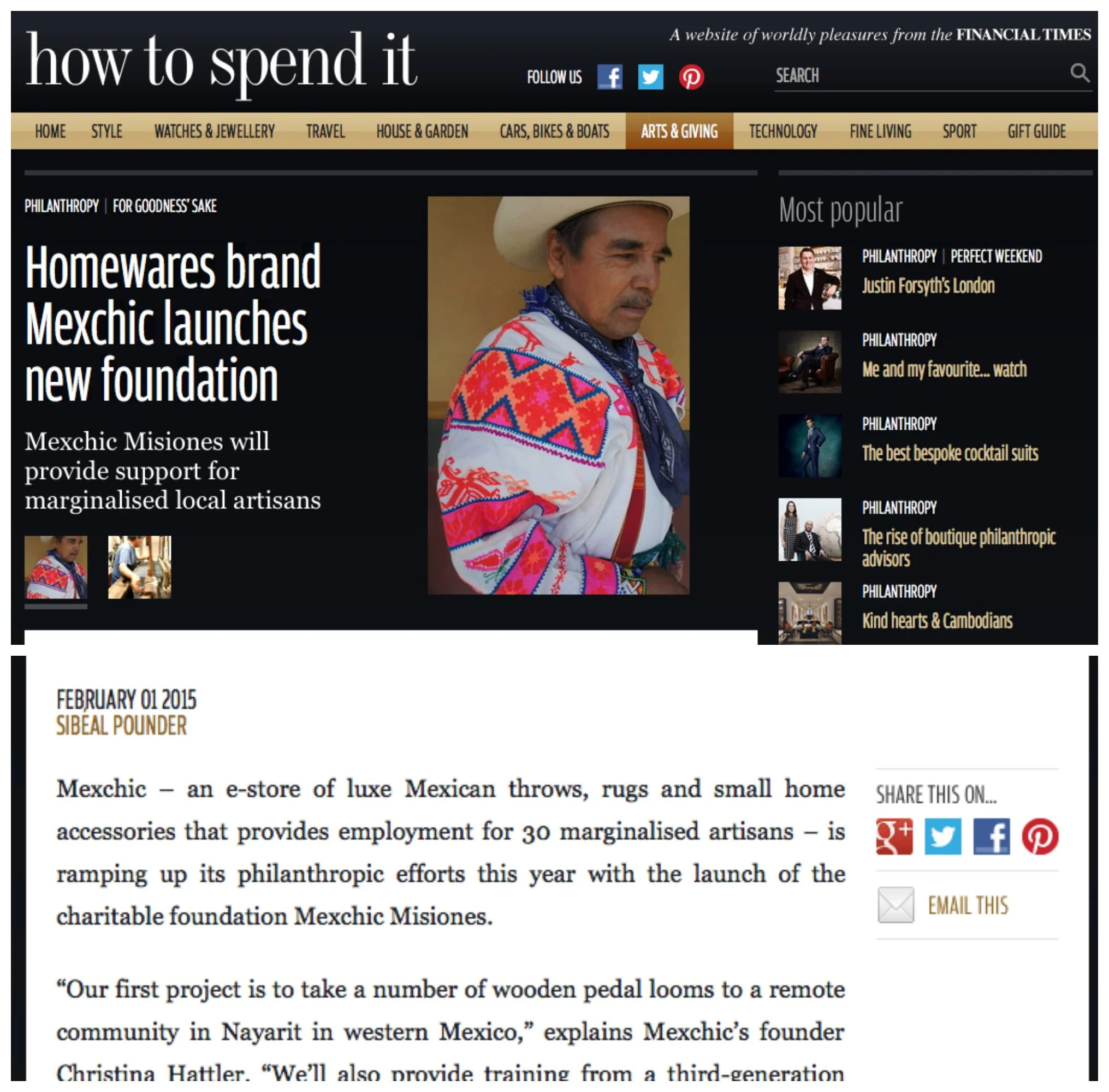 How to spend it Financial times Huichol art craft huirarika 