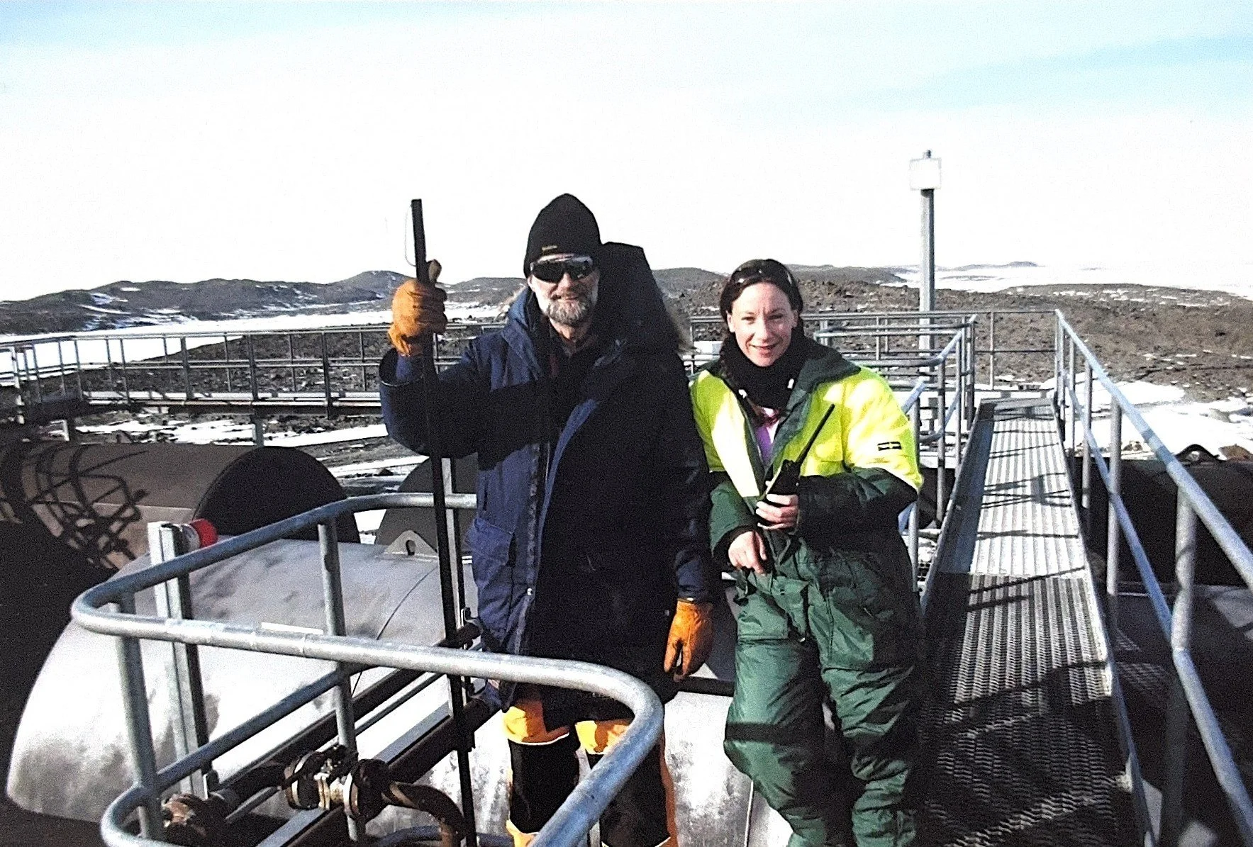 Kate Meyer - refueling in Antarctica - 2006
