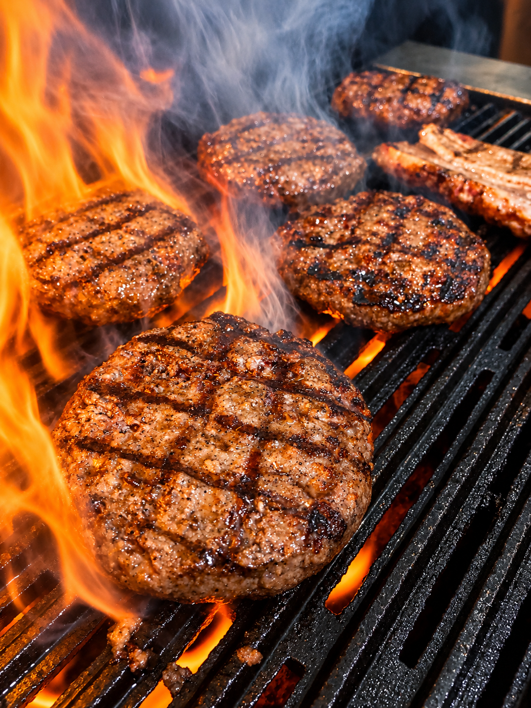 Hamburguesas a la parrilla