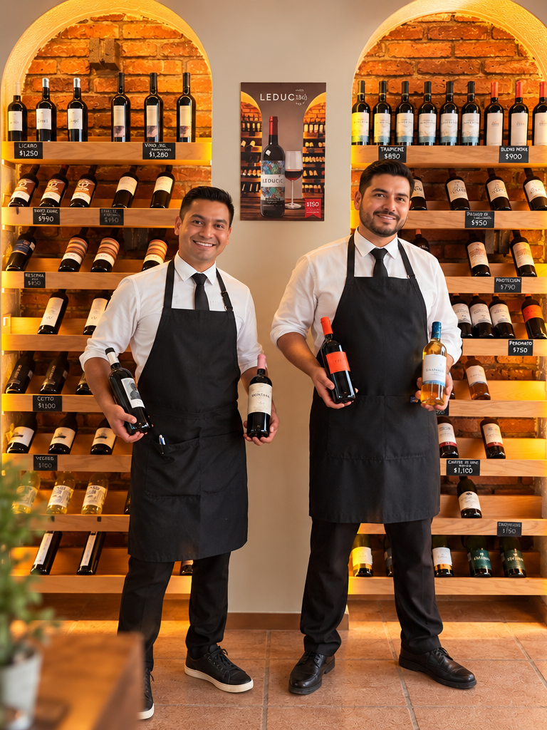 Nuestra exclusiva cava de vinos en Leduc 136, con una cuidadosa selección de etiquetas para maridar con nuestros platillos