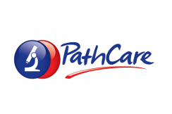 PathCare logo with a stylized eye and the text 'PathCare' in blue.