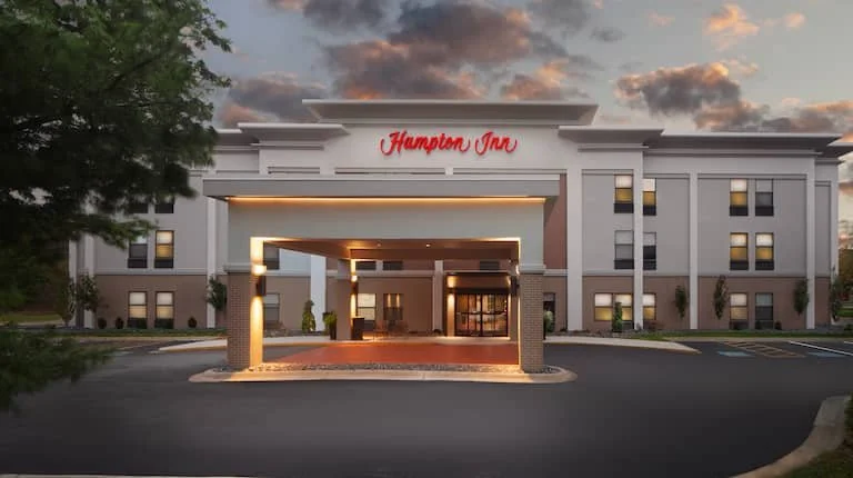 Exterior of Hampton Inn Poland at 7395 Tiffany S