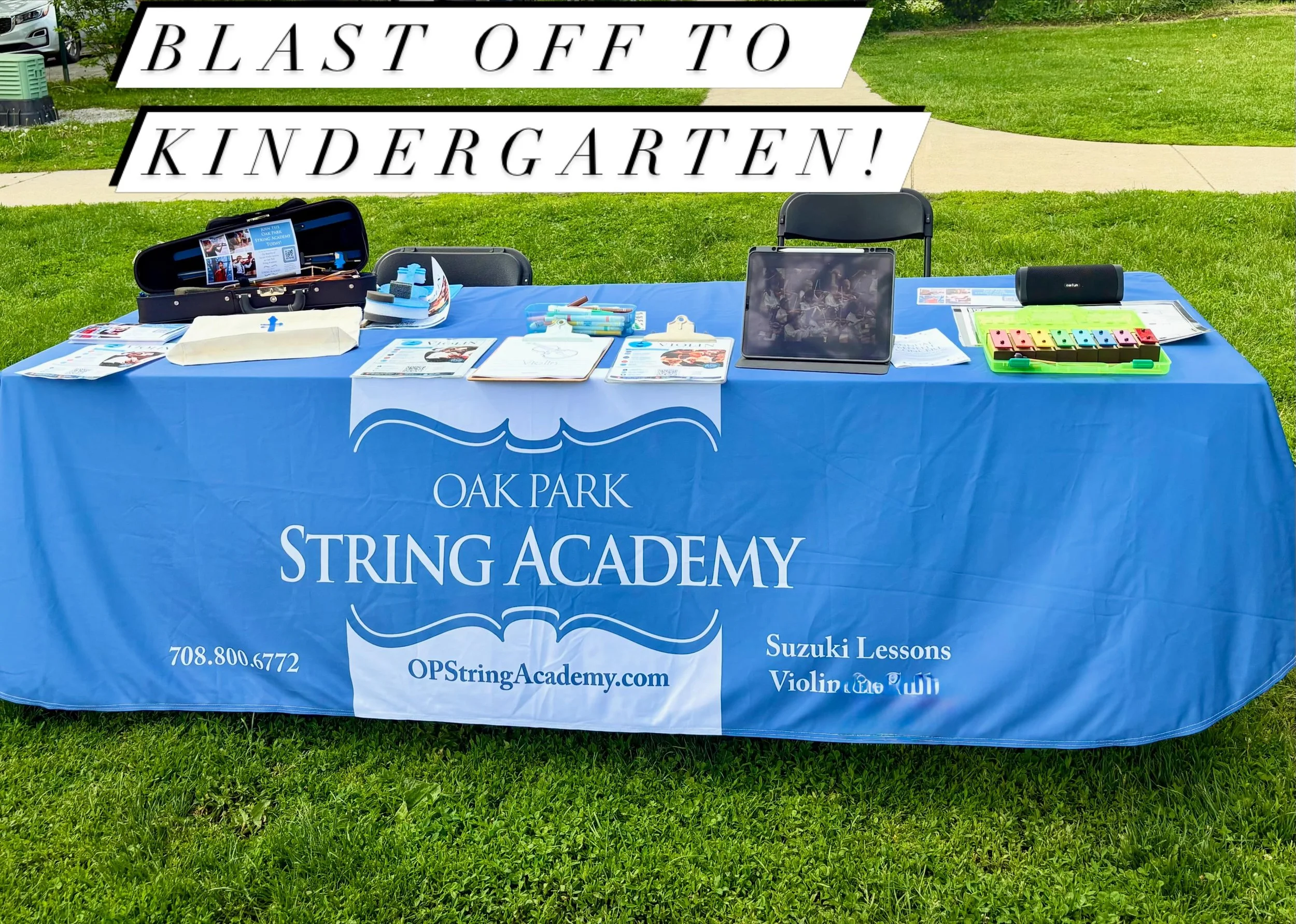 Come visit our table at Rehm Park today! #blastofftokindergarten