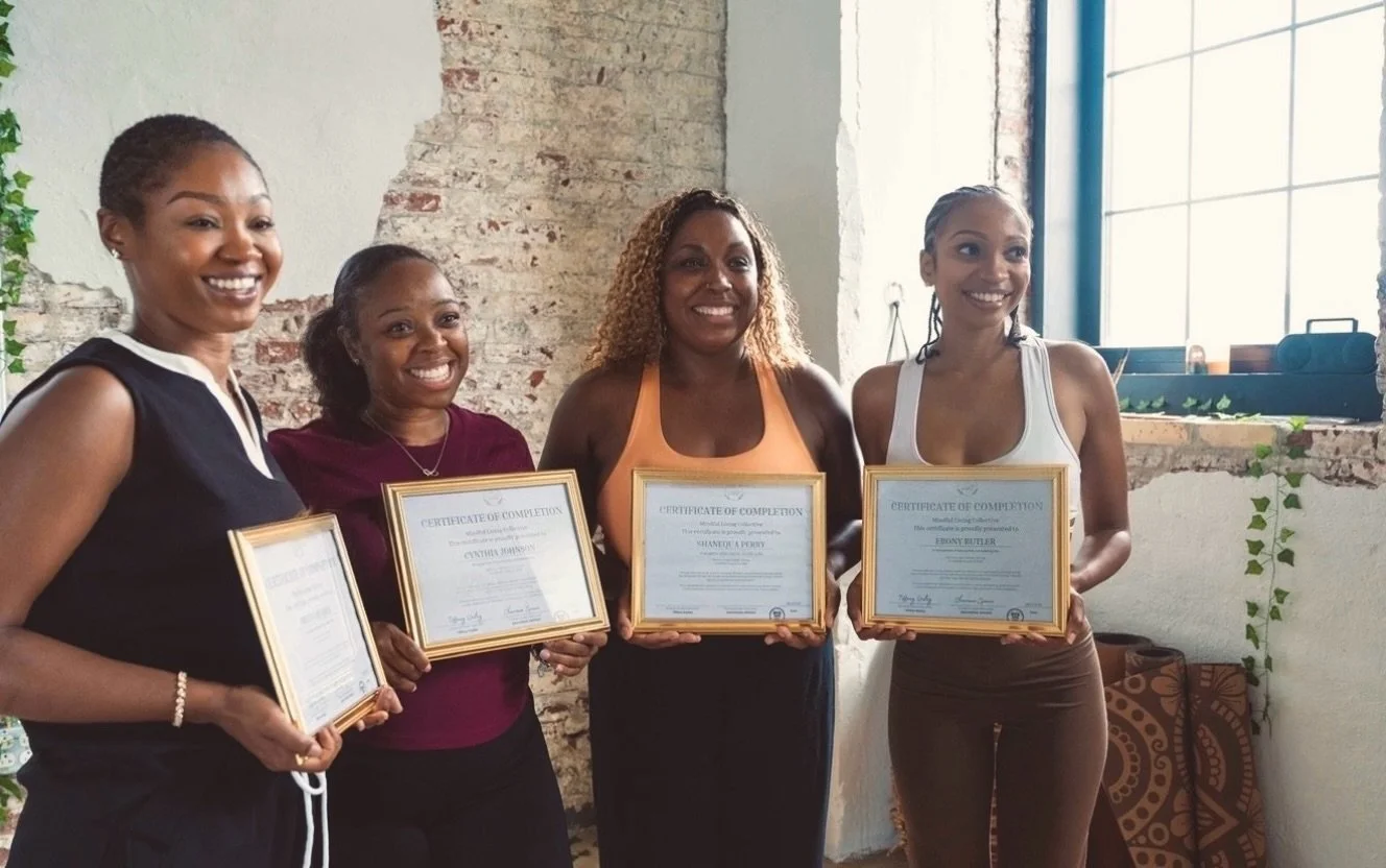 My 3rd group. 🤎

Another 200-Hour YTT complete, and something I don&rsquo;t take lightly is that every person I&rsquo;ve guided and certified through all three of my cohorts has been a Black woman. This wasn&rsquo;t by design it just happened to ali