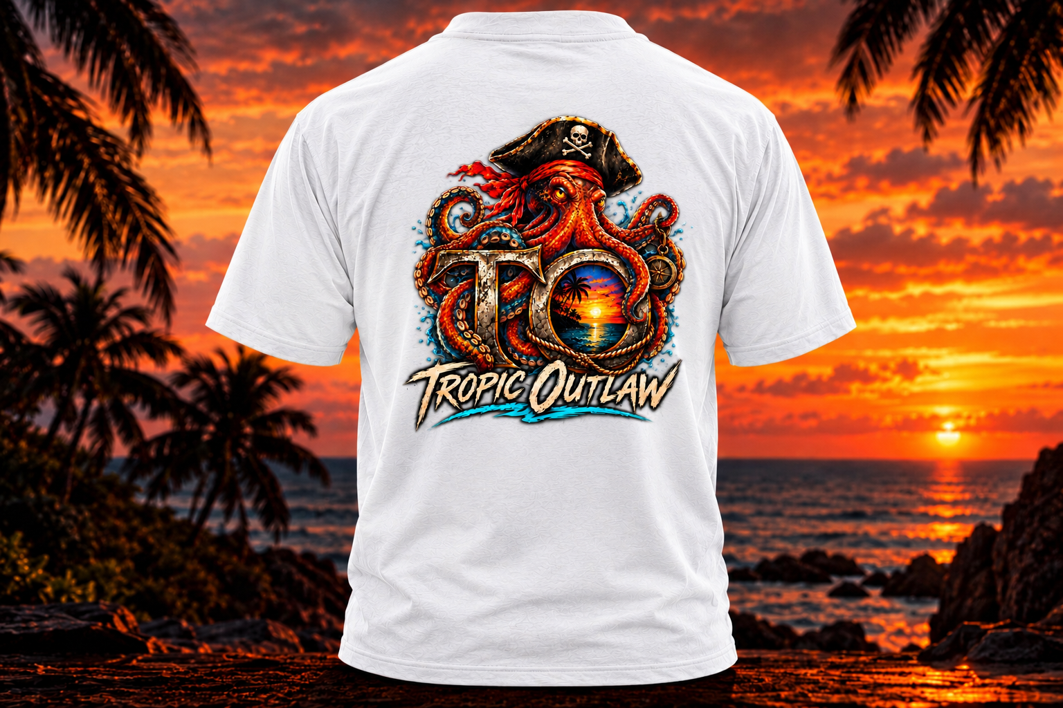 Kraken Sunset Short Sleeve Tee