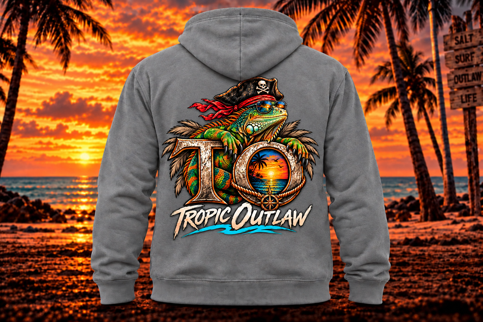 Iguana Raider Hoodie