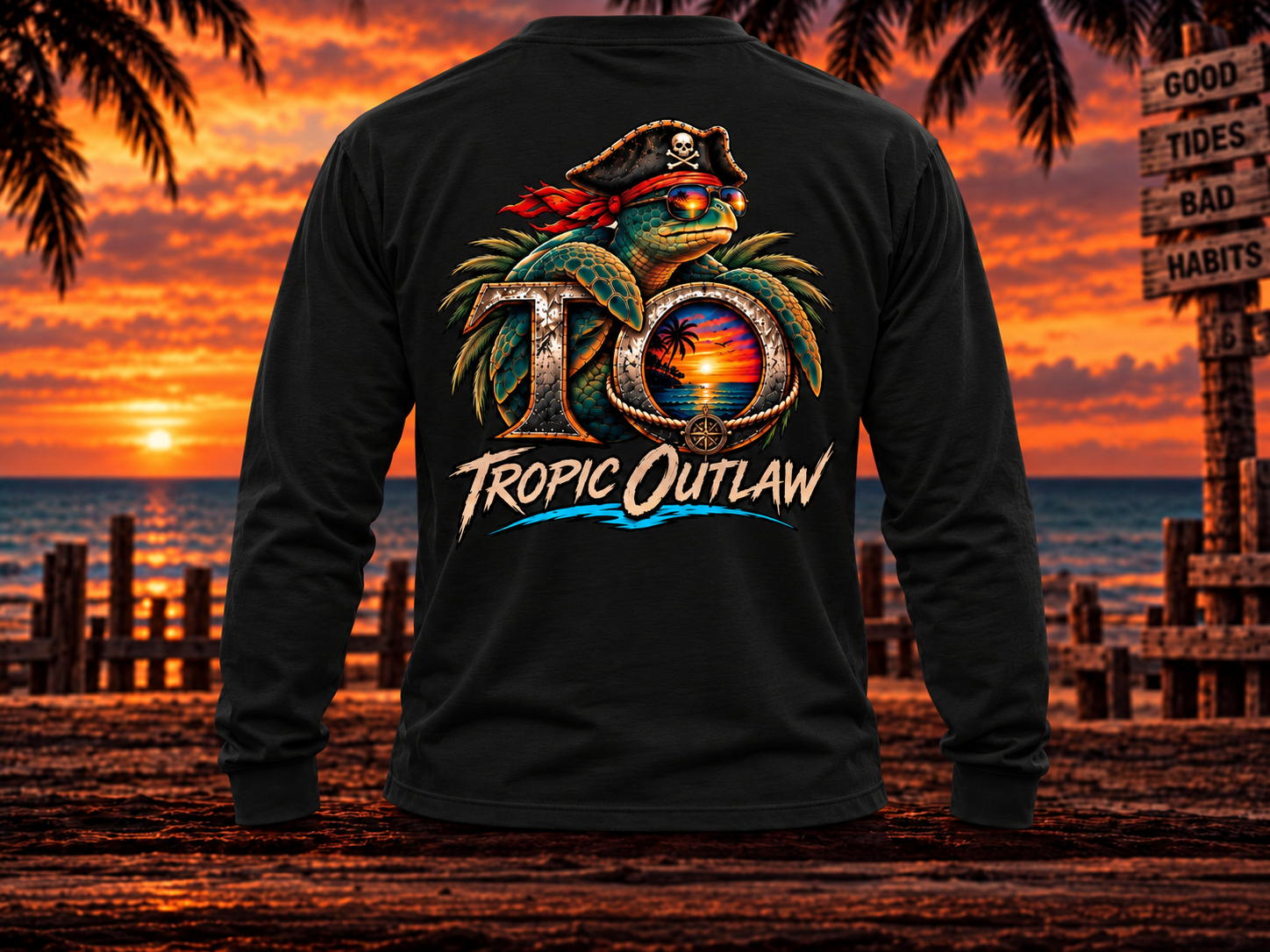 Turtle Current Long Sleeve Tee