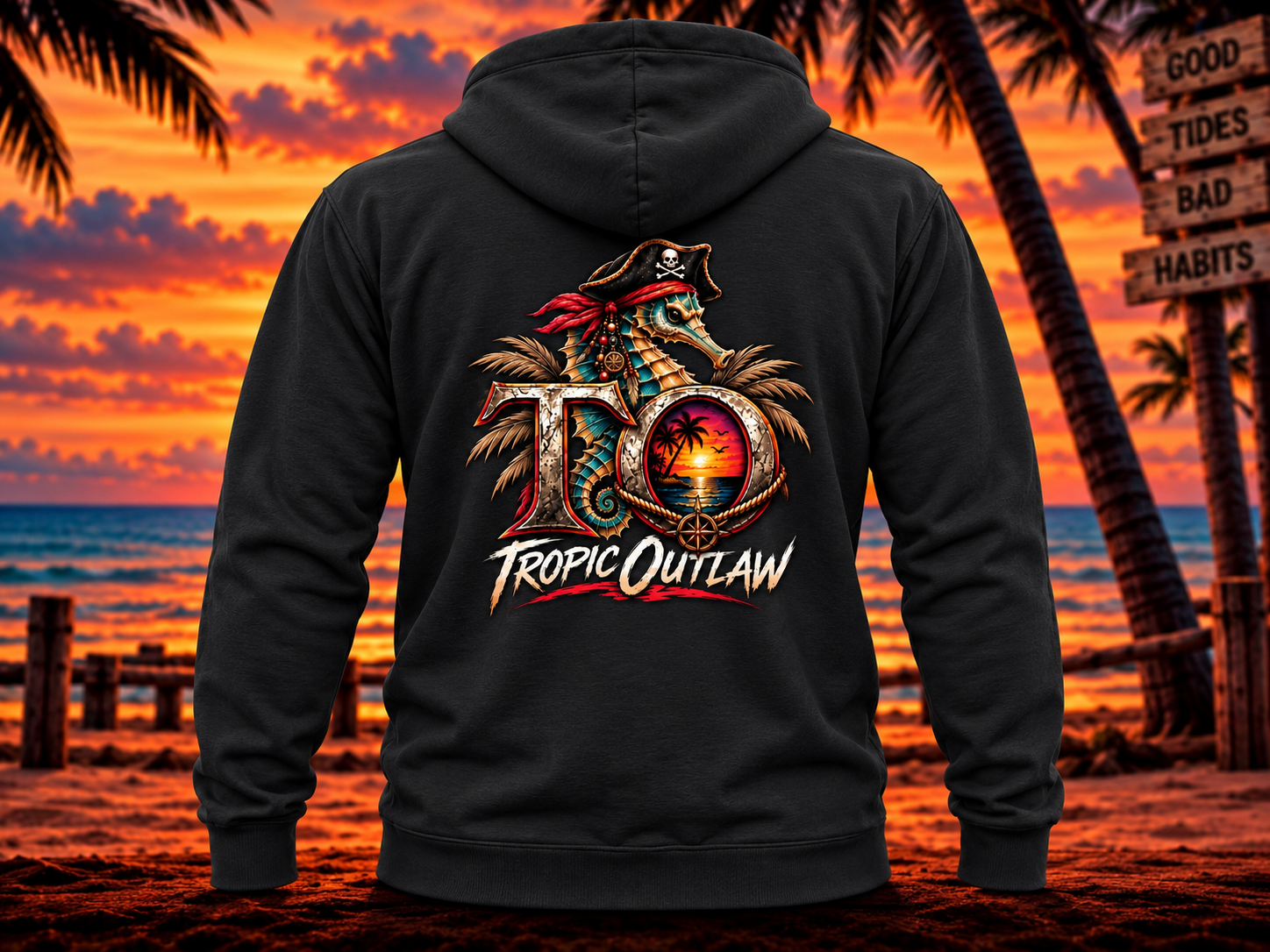 Rebel Seahorse Hoodie