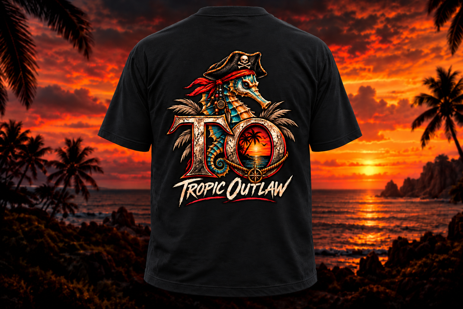 Rebel Seahorse Short Sleeve Tee