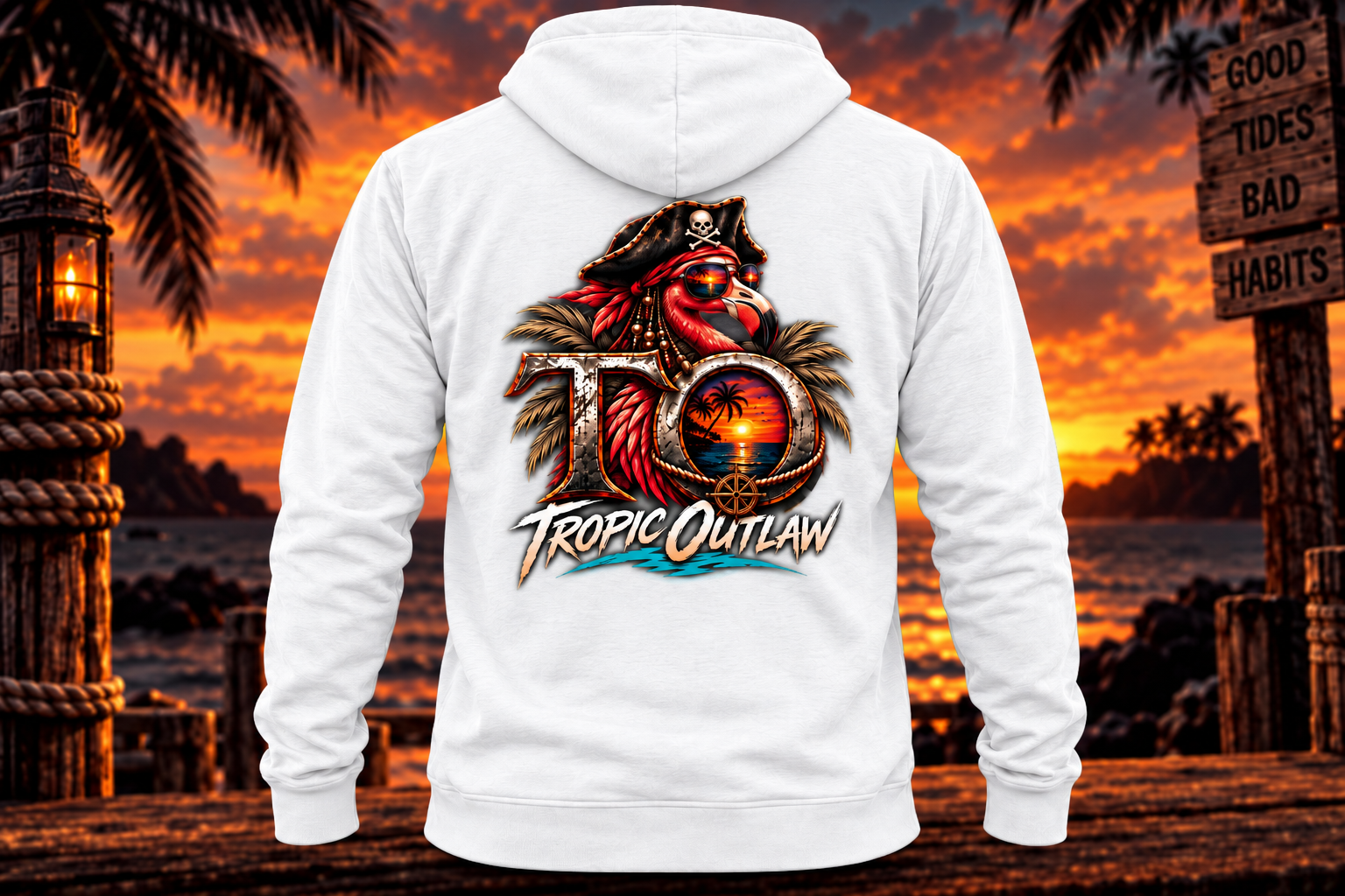 Outlaw Flamingo Hoodie